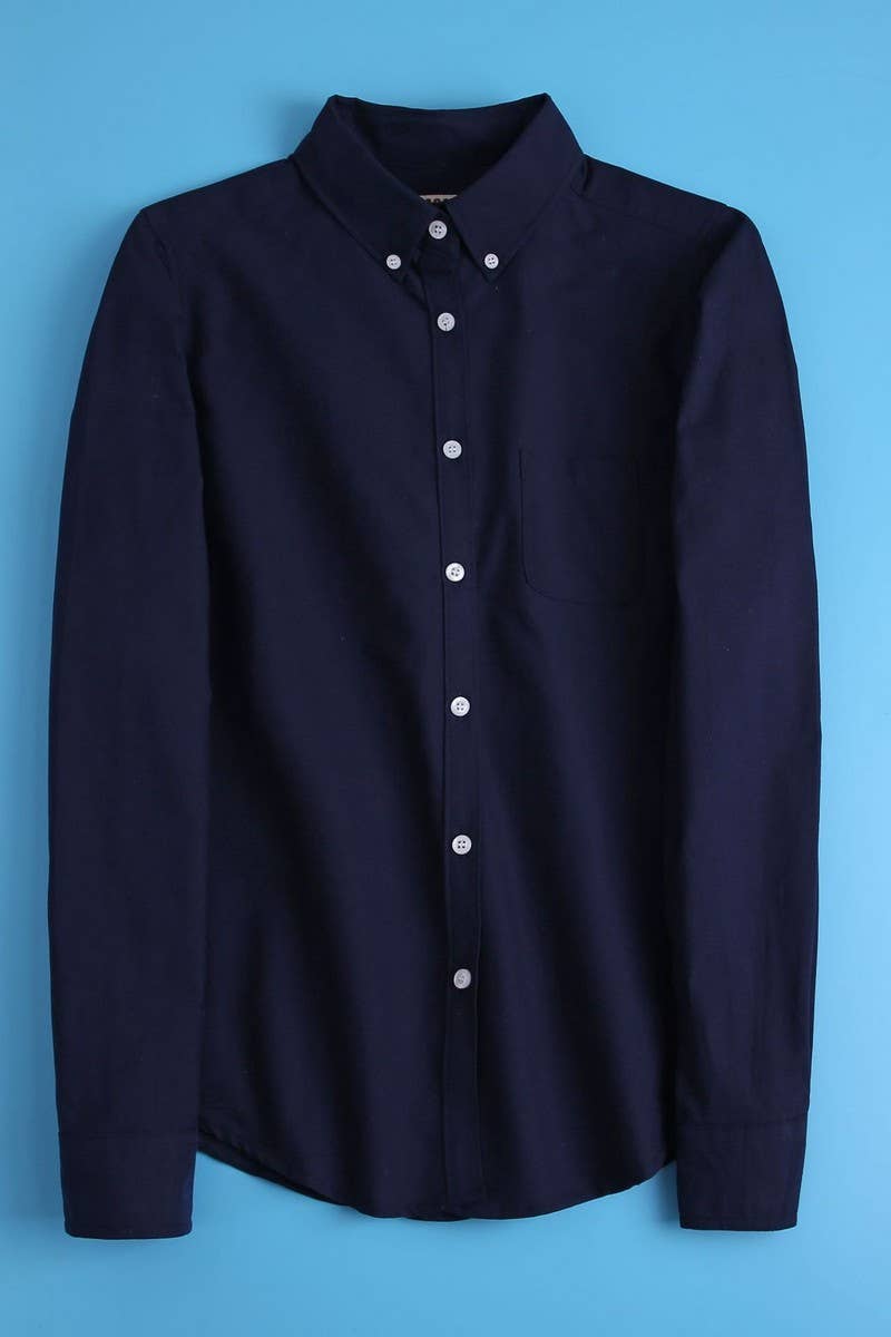 Cwtstl2244_Solid Color Long-Sleeved Cotton Bottoming Shirt