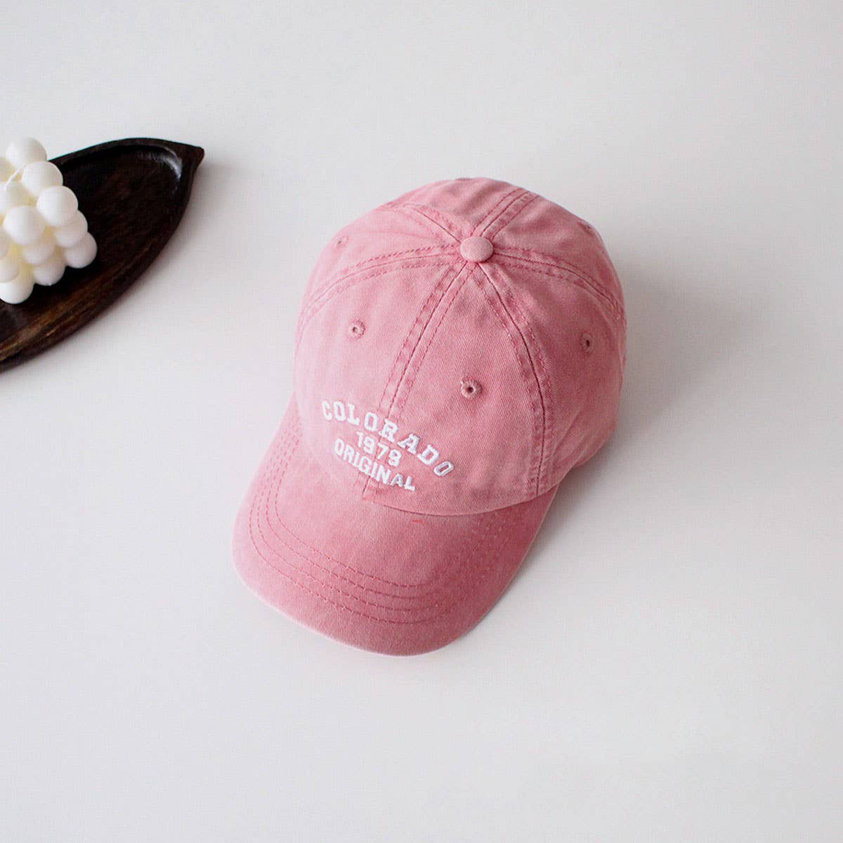 Kids Vintage Washed Letter Baseball Cap CWAH2884