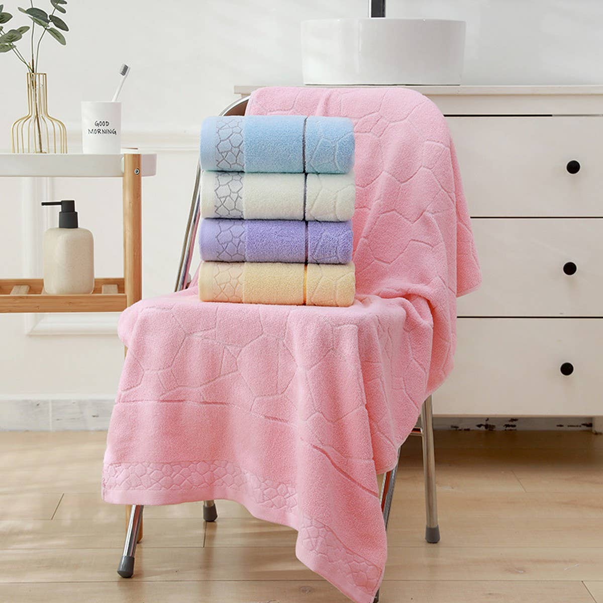 BATH TOWEL PURE COTTON SOFT ABSORBENT ADULT TOWEL_CWMM2307