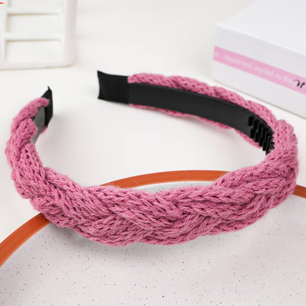 FASHION  WOOL  BRAIDED  HAIR HOOP_CWAHA0237