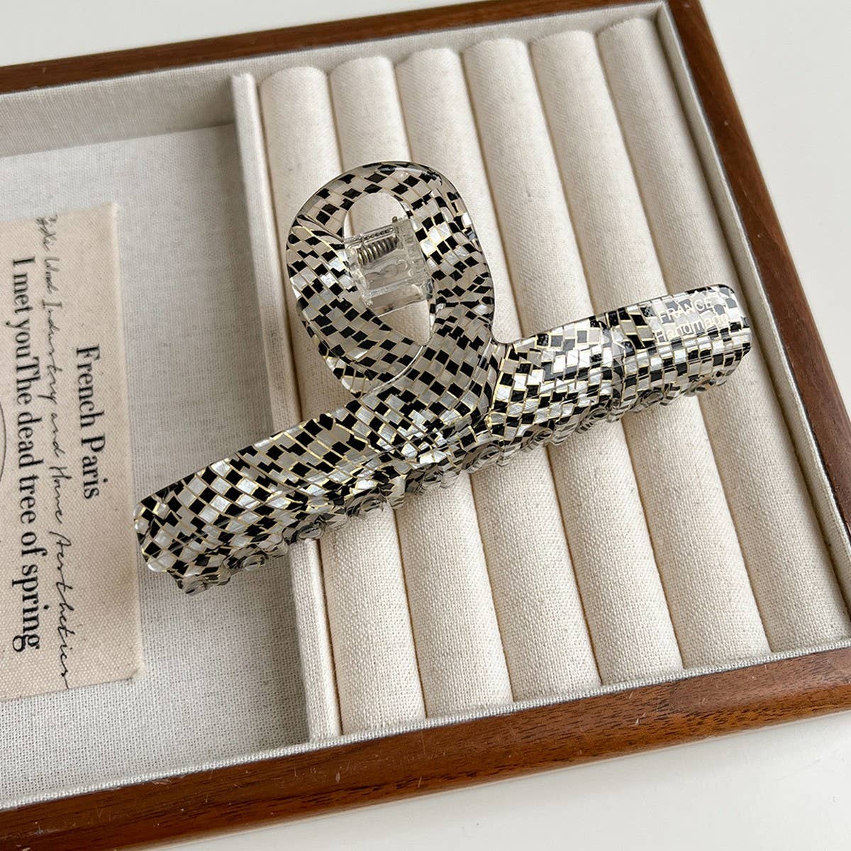 Large Brown Acetate Claw Clip ??Retro Chic Style_CWAHA6003