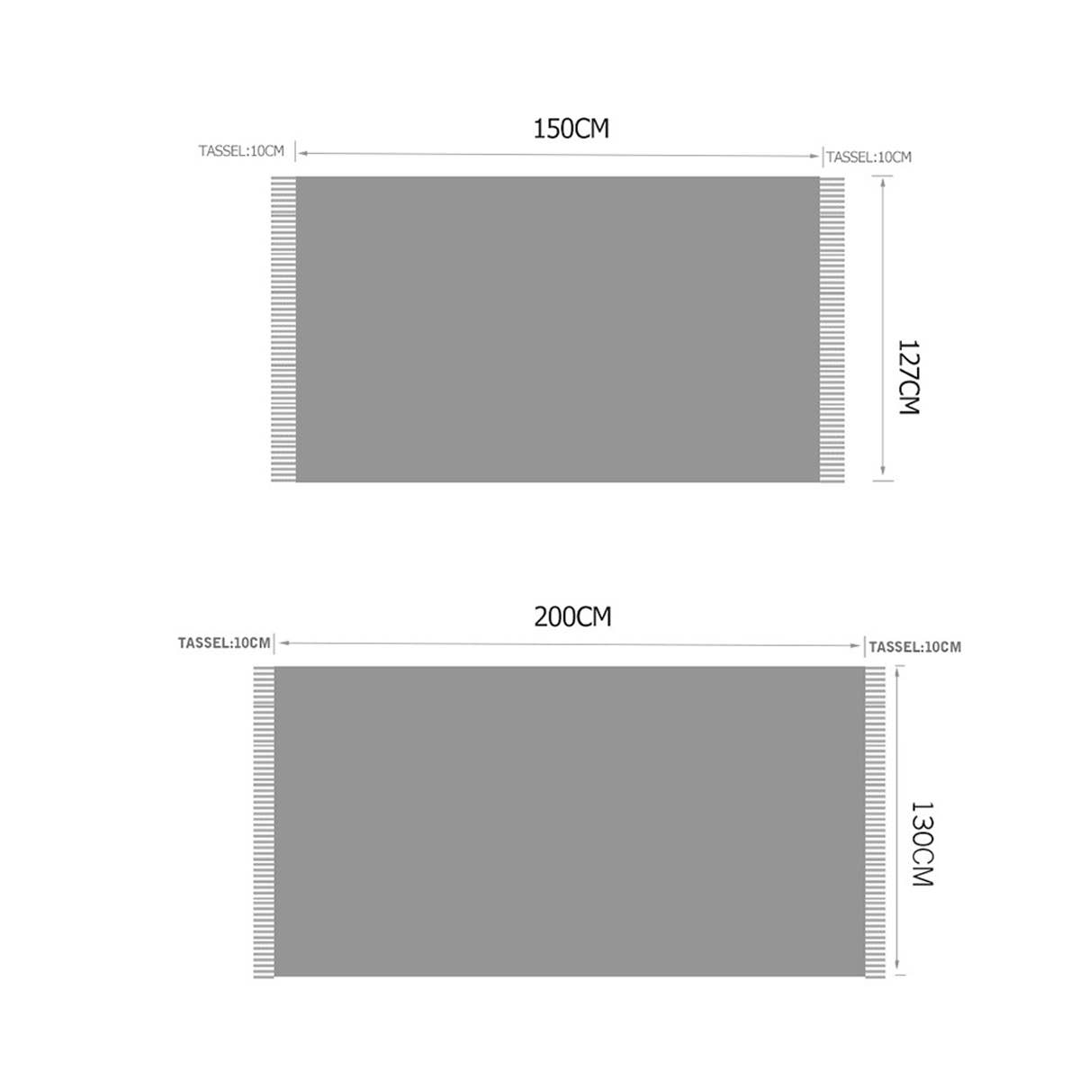 KNITTED SOFT WARM SOFA BLANKET BED END BLANKET