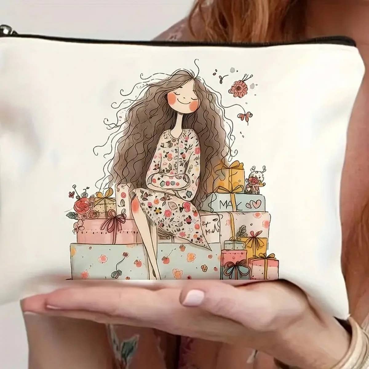 WATERPROOF ZIPPER BAG COSMETIC BAG STORAGE BAG_CWAB2273