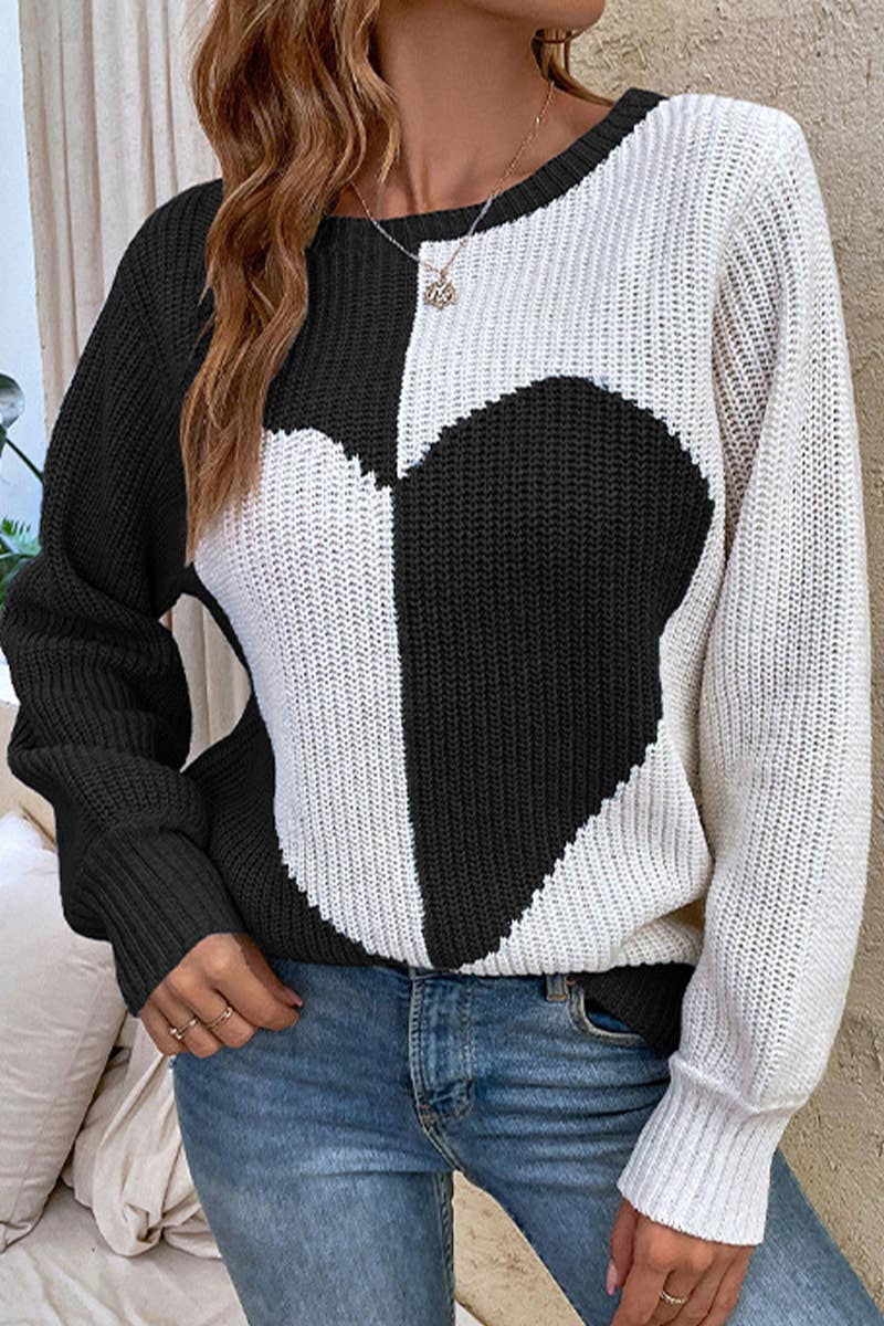 KNIT SWEATER WITH MATCHING LOVE LANTERN SLEEVES