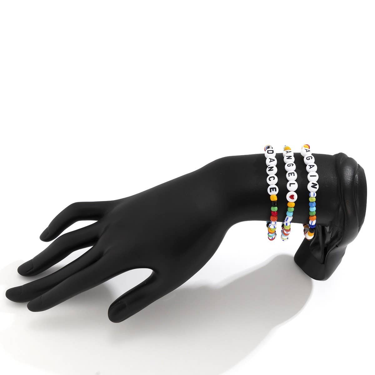 LETTER MIXED COLOR MACARON BEADED BRACELET_CWAJE1498