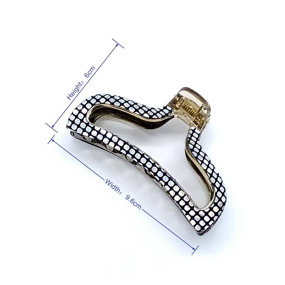 Pink Glitter Shine Hair Claw Clip_CWAHA6372