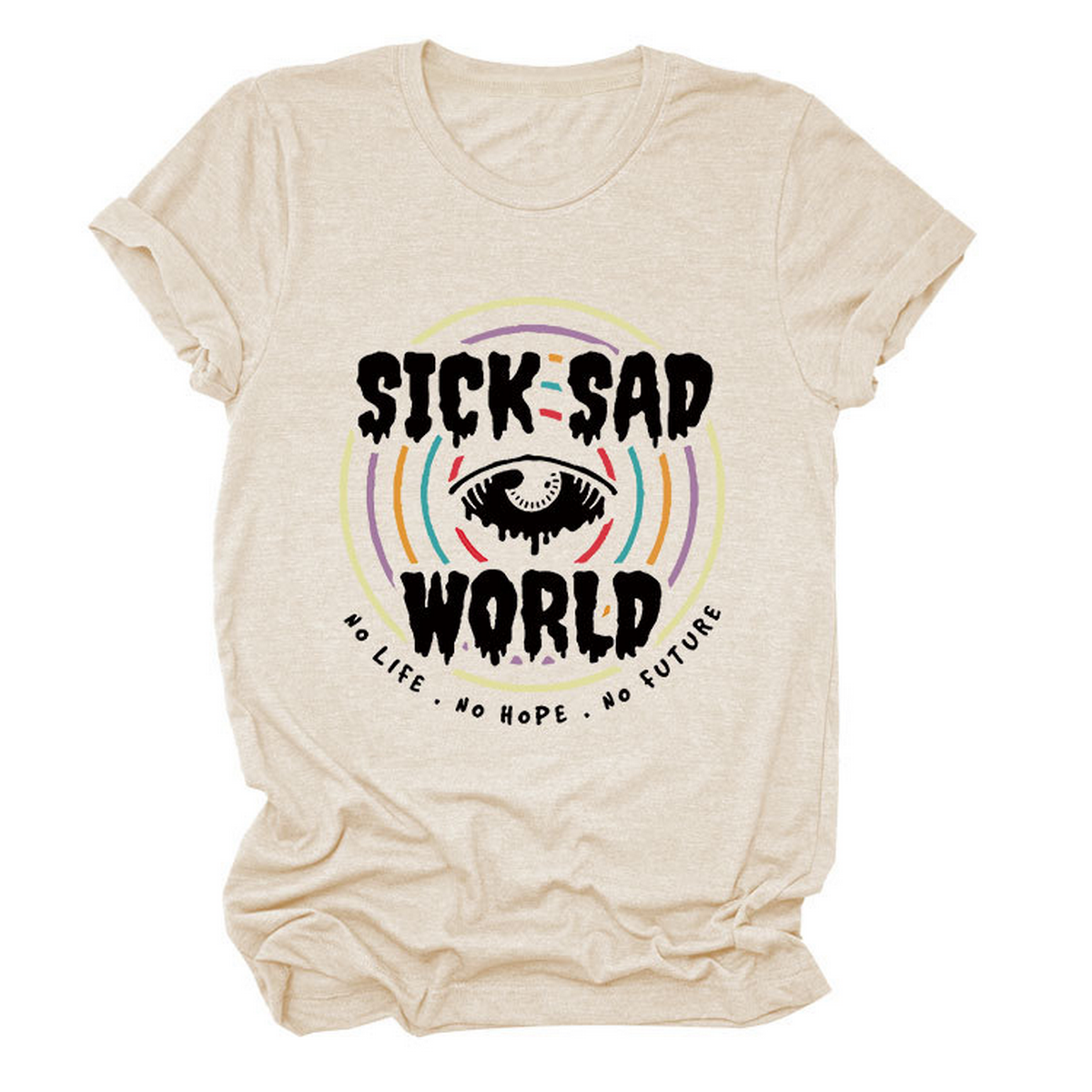 Simple Crew Neck Tee ??Comfortable Fit_CWTTS1532