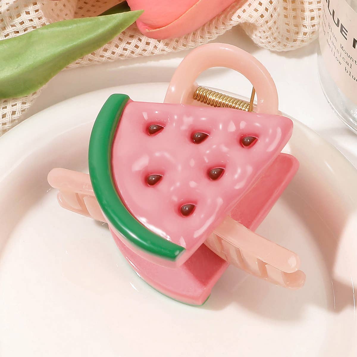 Fresh Fruit Shark Hair Claw for Bun,Cute Hair Clip_CWAHA1638