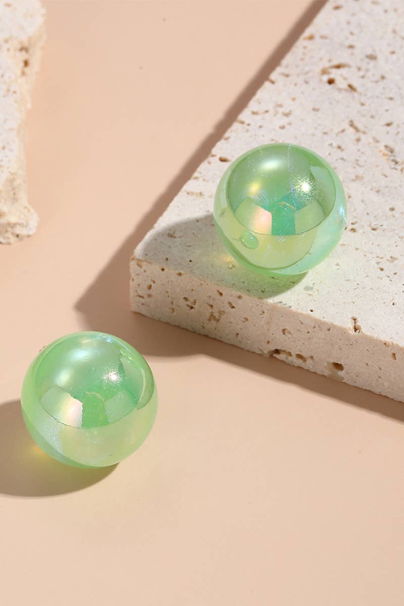 FAUX PEARL DESIGN STUD EARRINGS