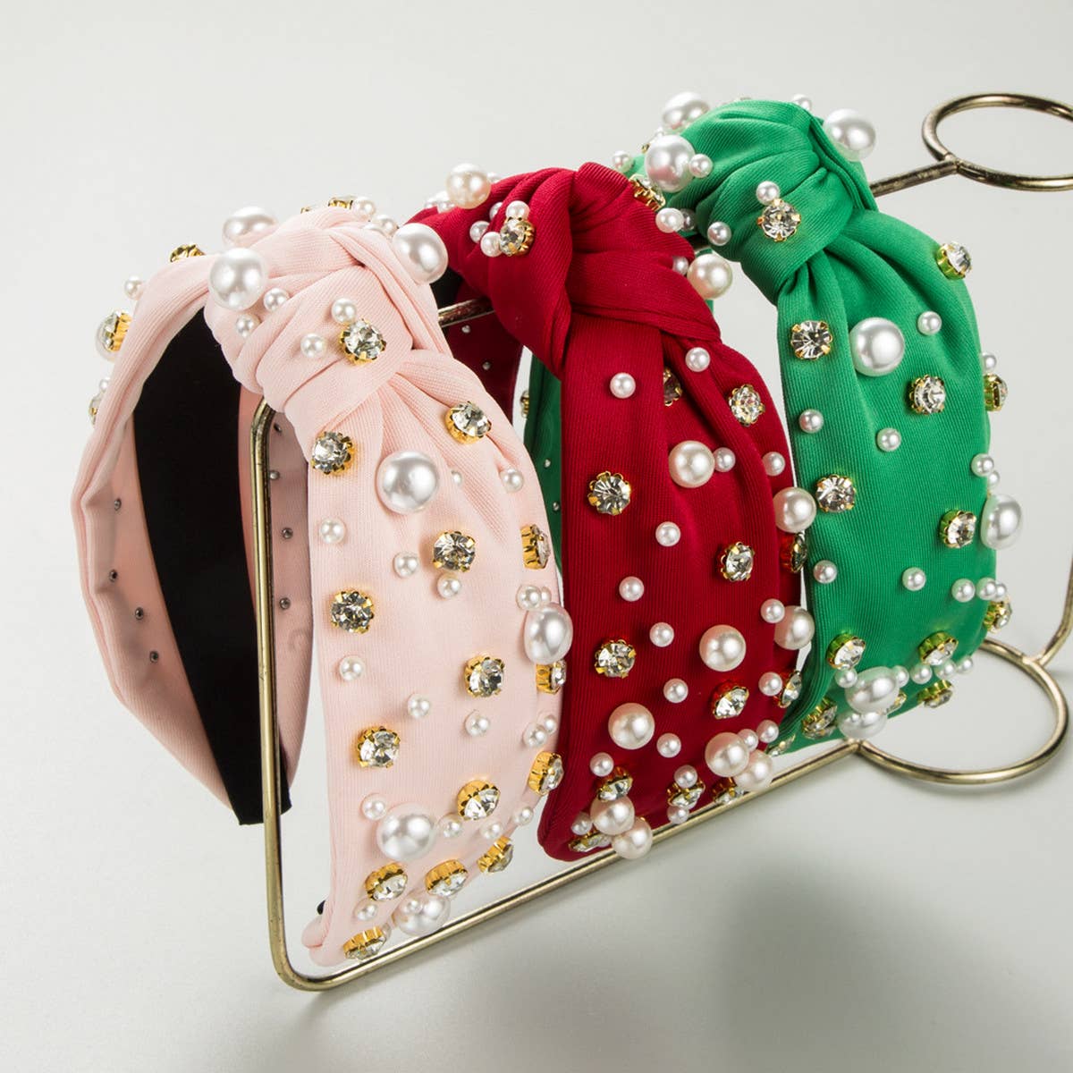 NEW FASHIONABLE WIDE-BRIMMED PEARL HAIRBAND_CWAHA0813