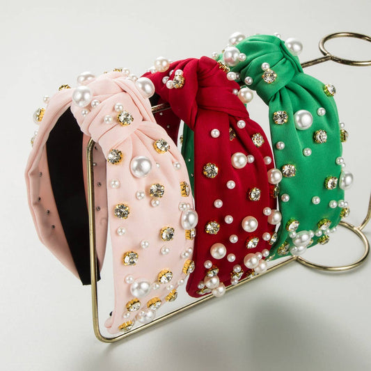 NEW FASHIONABLE WIDE-BRIMMED PEARL HAIRBAND_CWAHA0813