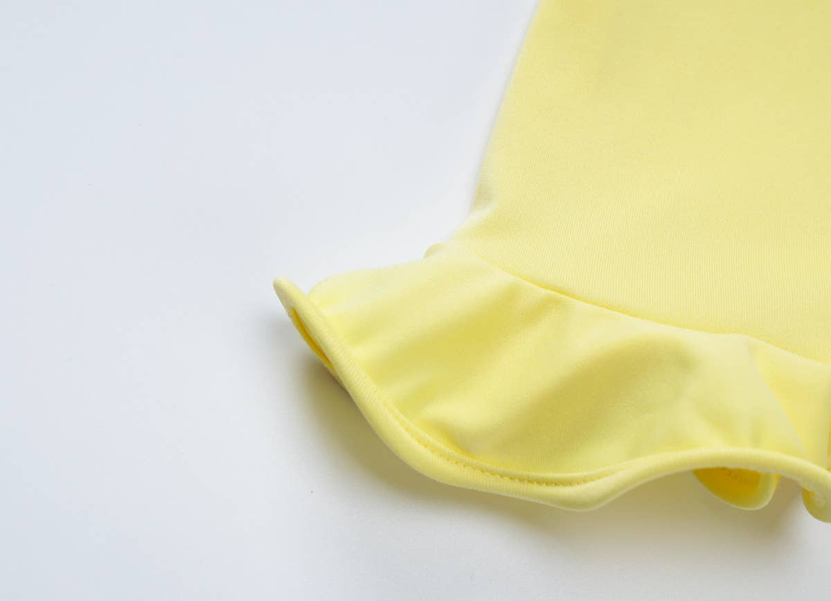 Strapless Ruffle Hem Bodycon Maxi Dress