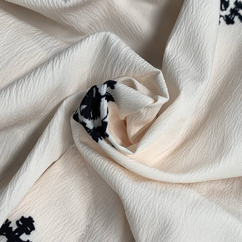 Printed Bohemian beach high waist wide-leg pants