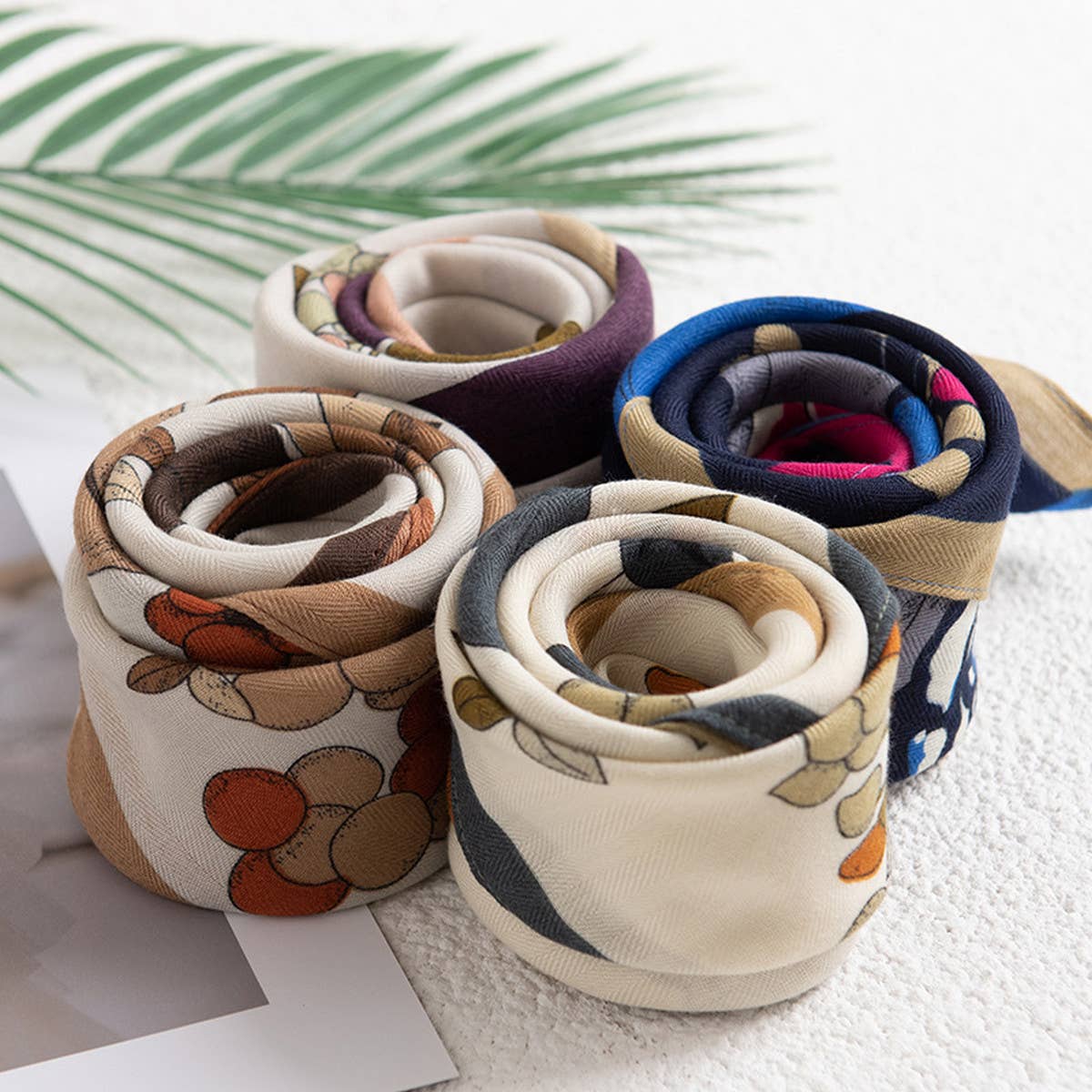 Retro Art Deco Small Square Scarf, Versatile_CWASC0925