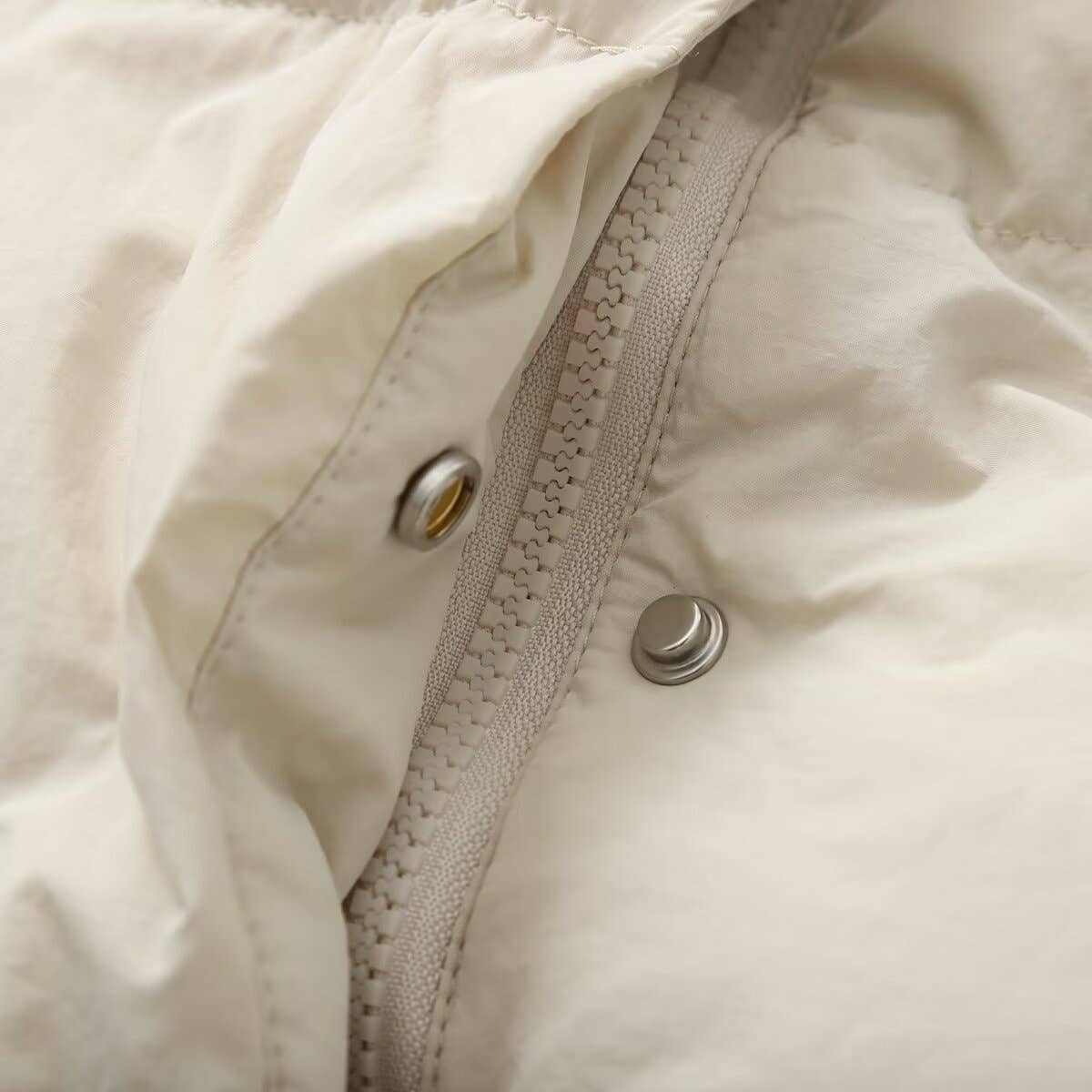 Stand-up collar long-sleeved patchwork coat