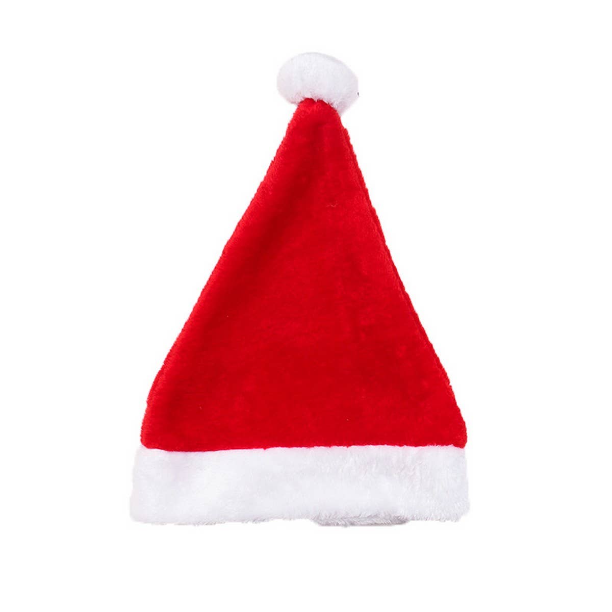 Luxury Plush Santa Hat for Christmas Party_CWAJE05372