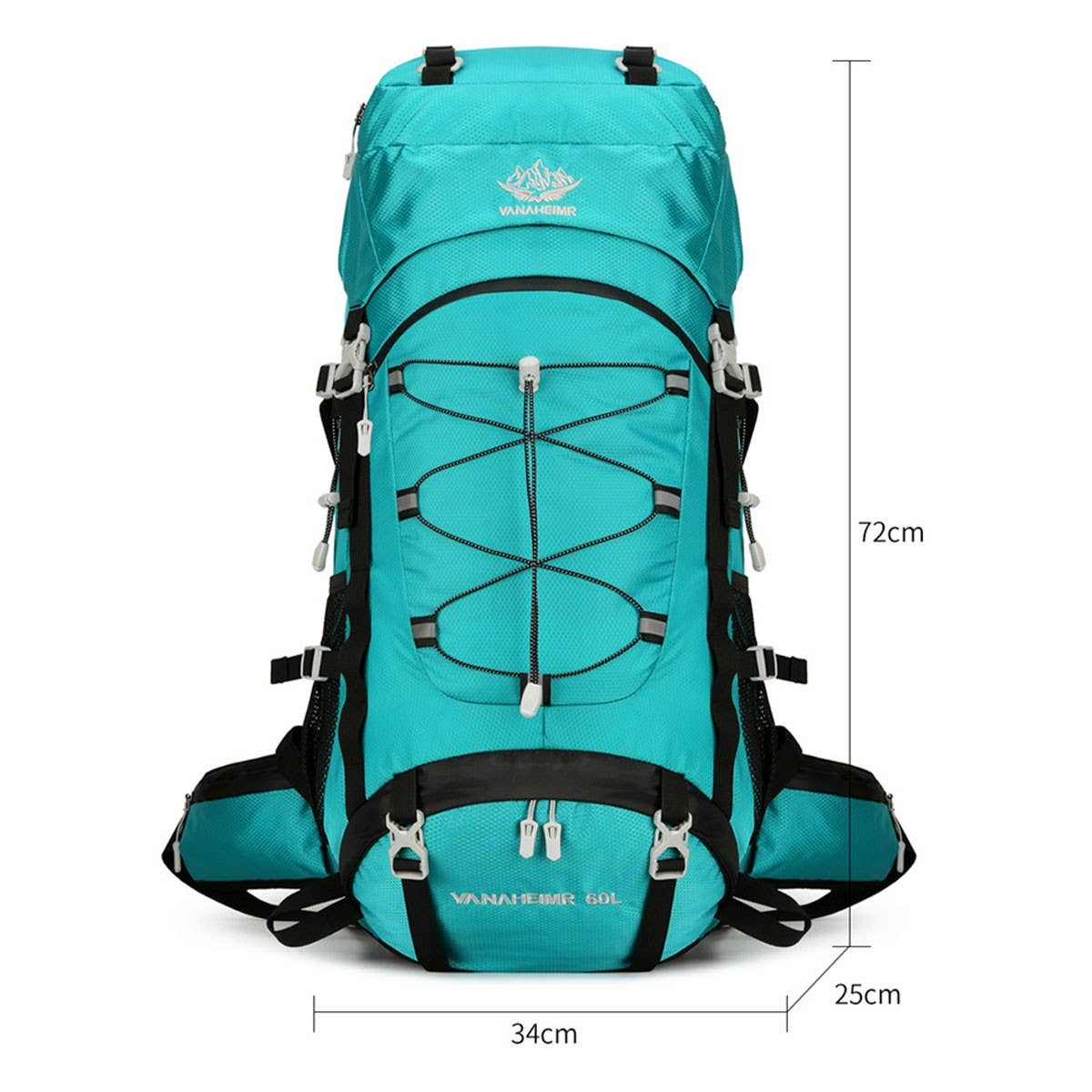 60L Outdoor Hiking Camping Travel Backpack_CWAB5409