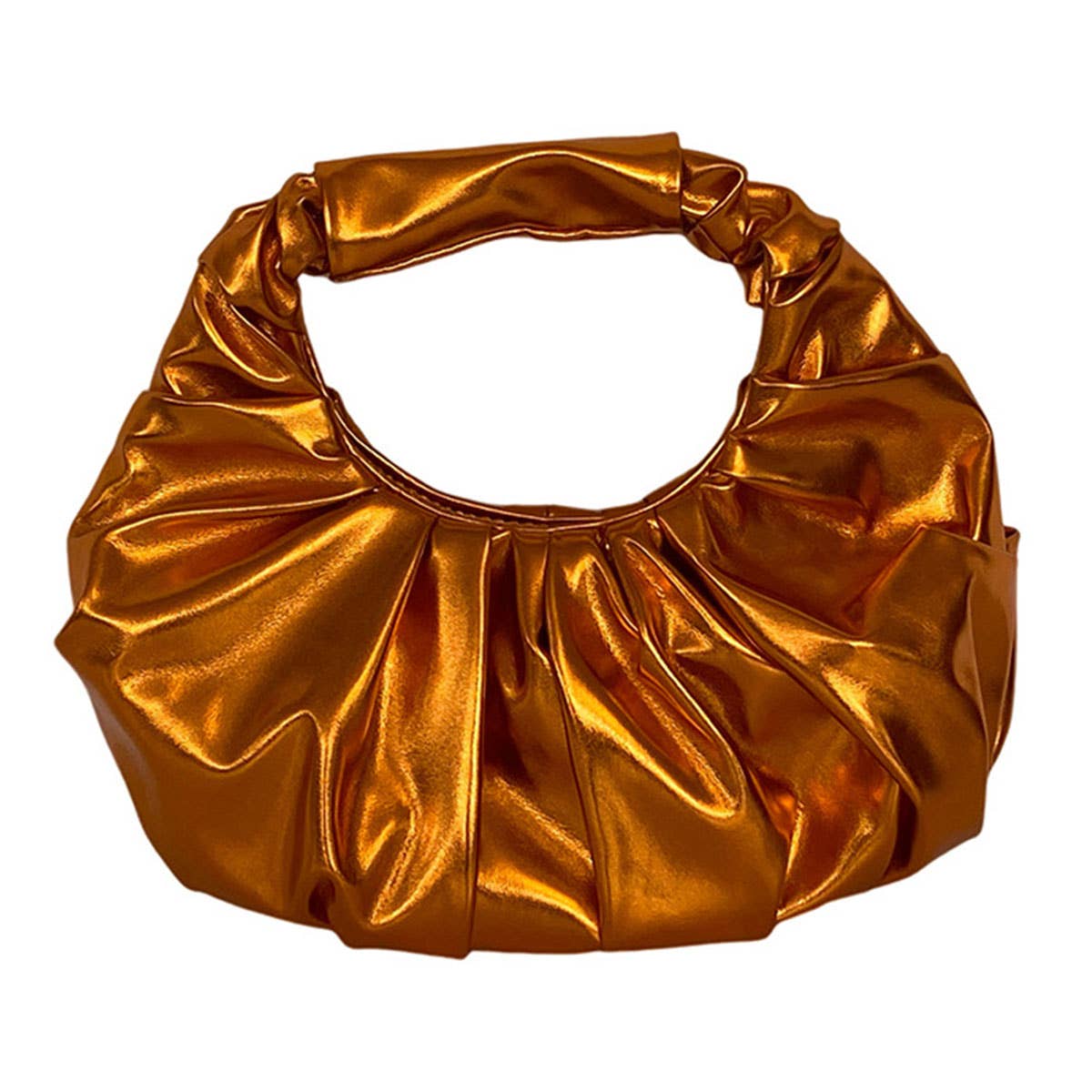 Fashionable individual versatile pleated handbag