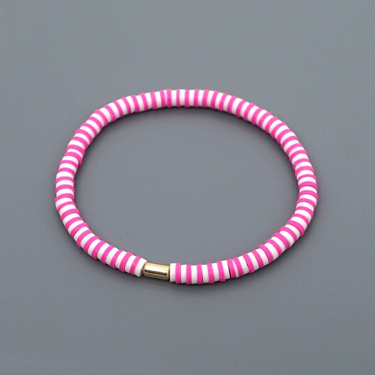 FASHIONABLE MULTI-COLOR SOFT CLAY BEADED BRACELET