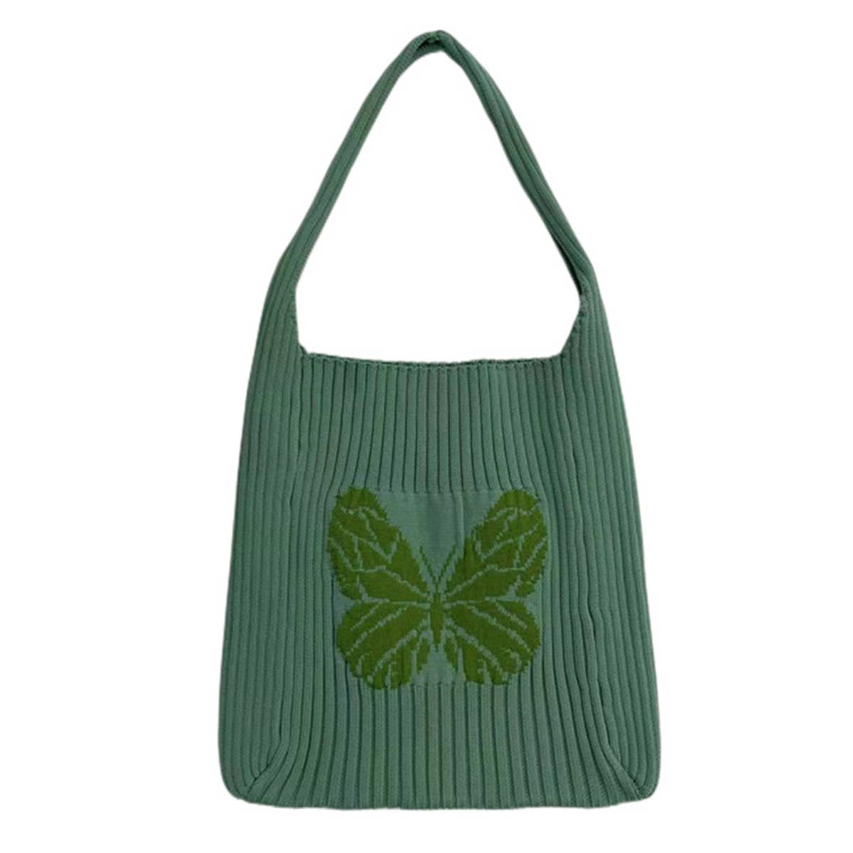 WOMEN BUTTERFLY KNITTING HOBO BAG_CWAB0836