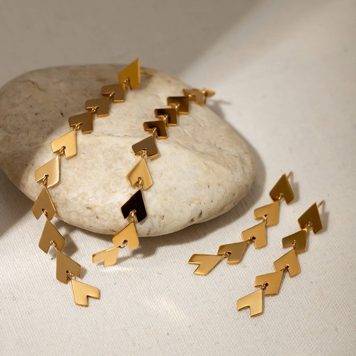 PERSONALIZED TRENDY LONG HEART TASSEL EARRINGS_CWAJE1894