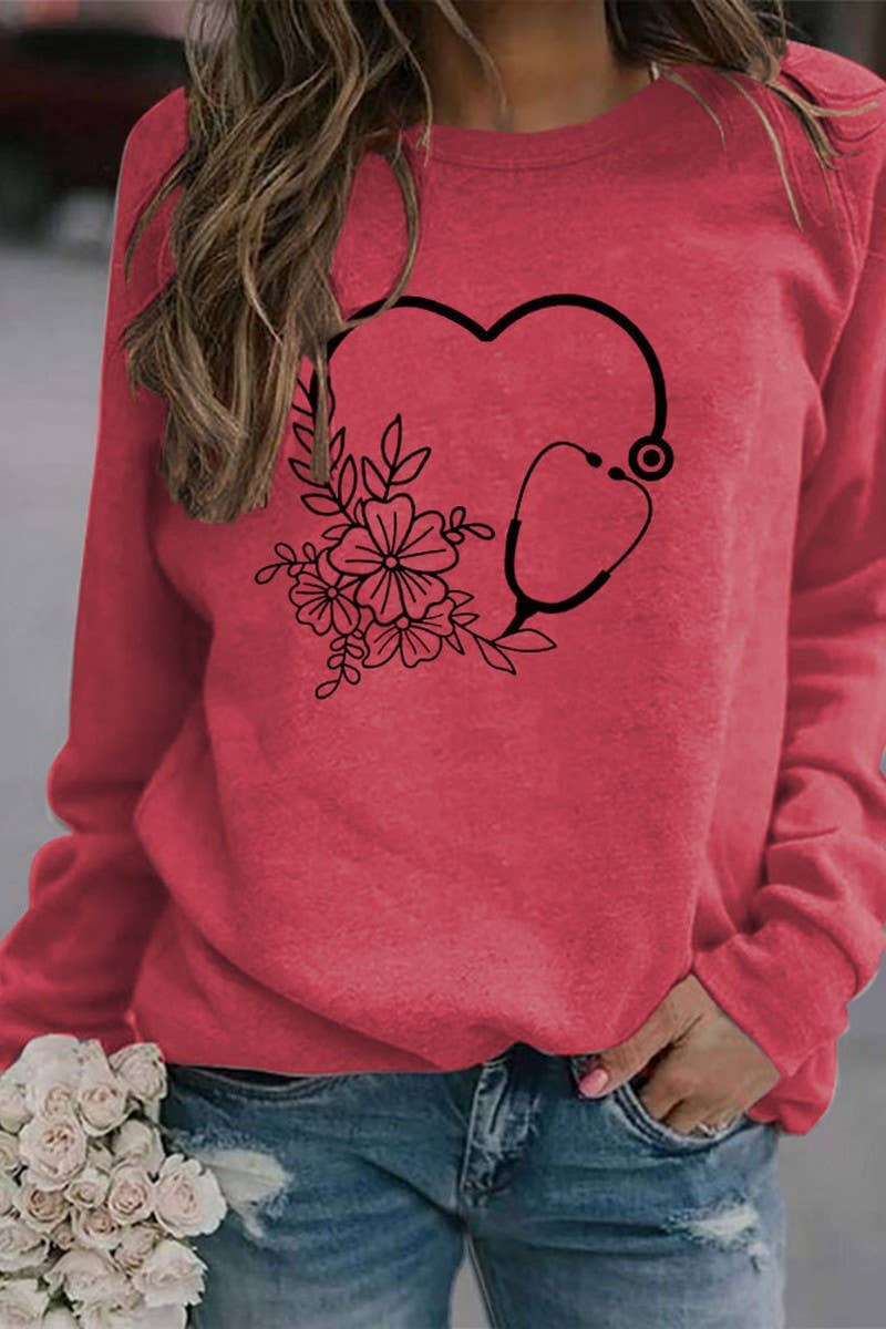 VALENTINE DAY PRINTED LONG SLEEVED PULLOVER_CWTSTL0973