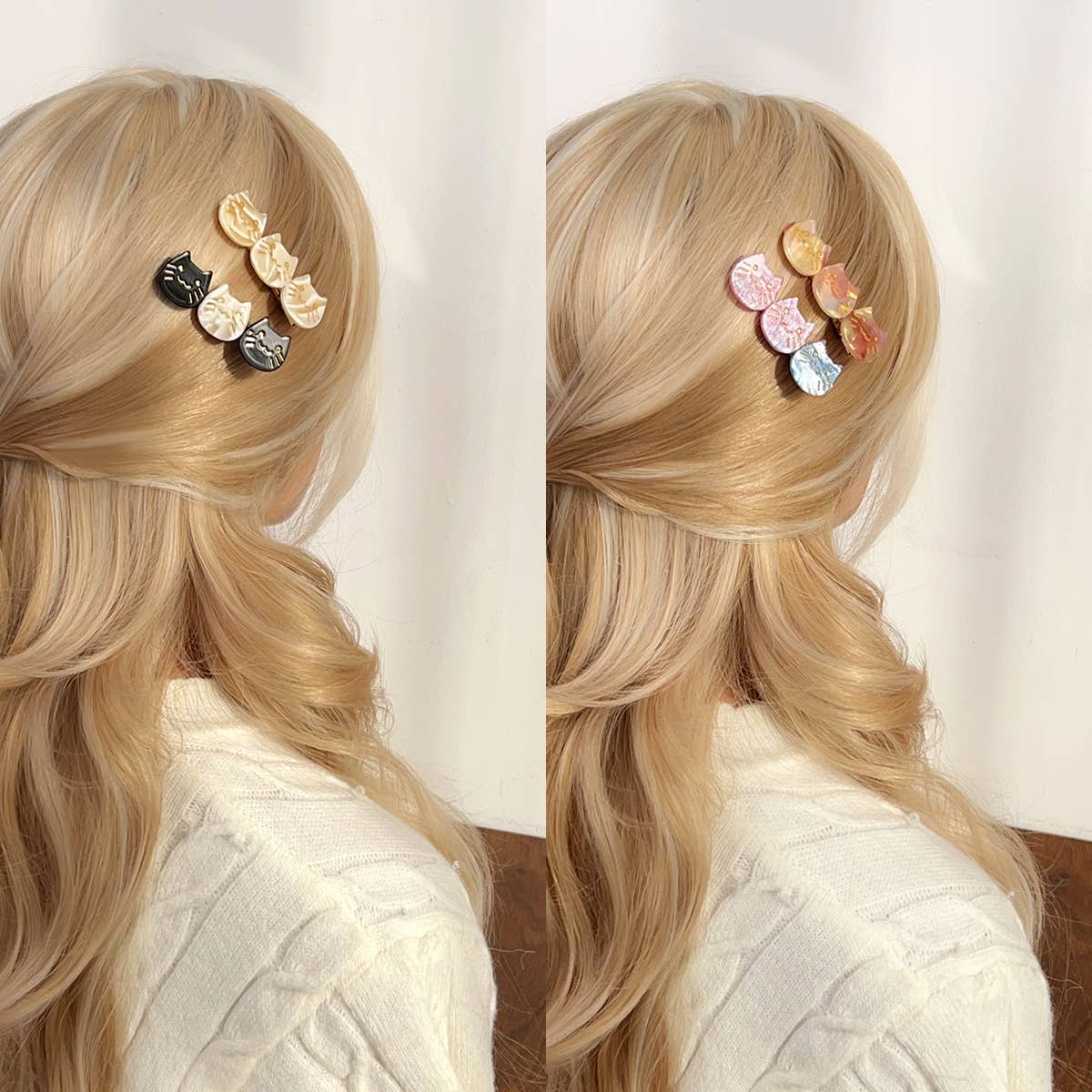 Side clip with sweet and elegant bangs hair clip