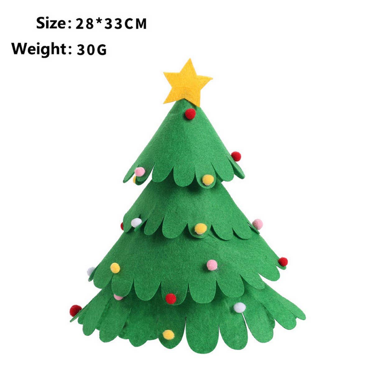 Creative Felt Christmas Tree Wine Bottle Cover_CWAJE05376