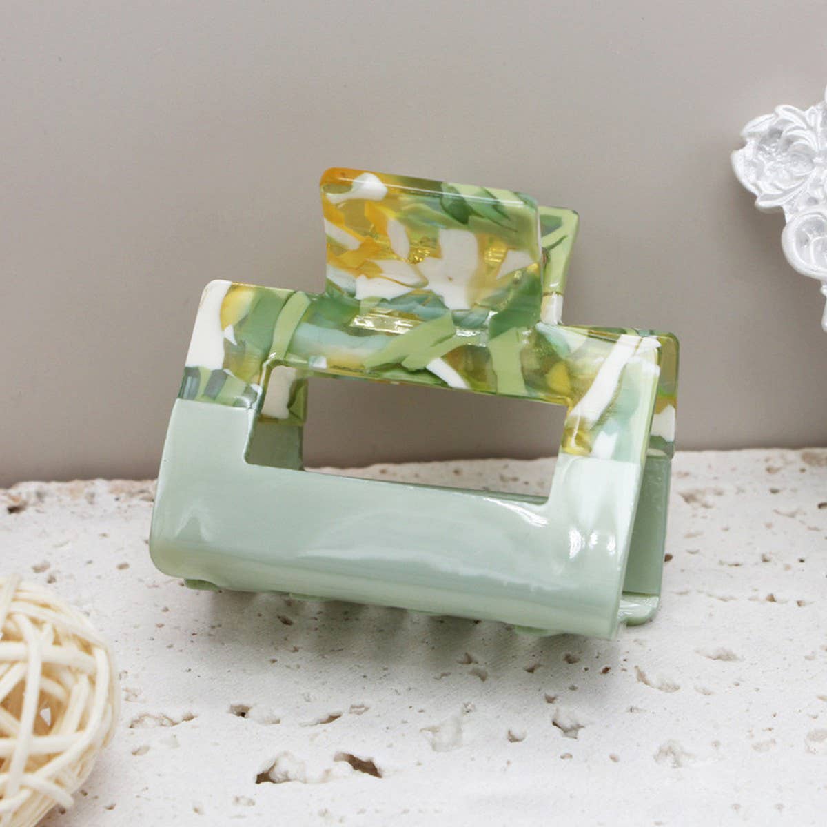 MARBLE PATTERN TRENDY HAIR CLIP_CWAHA0185