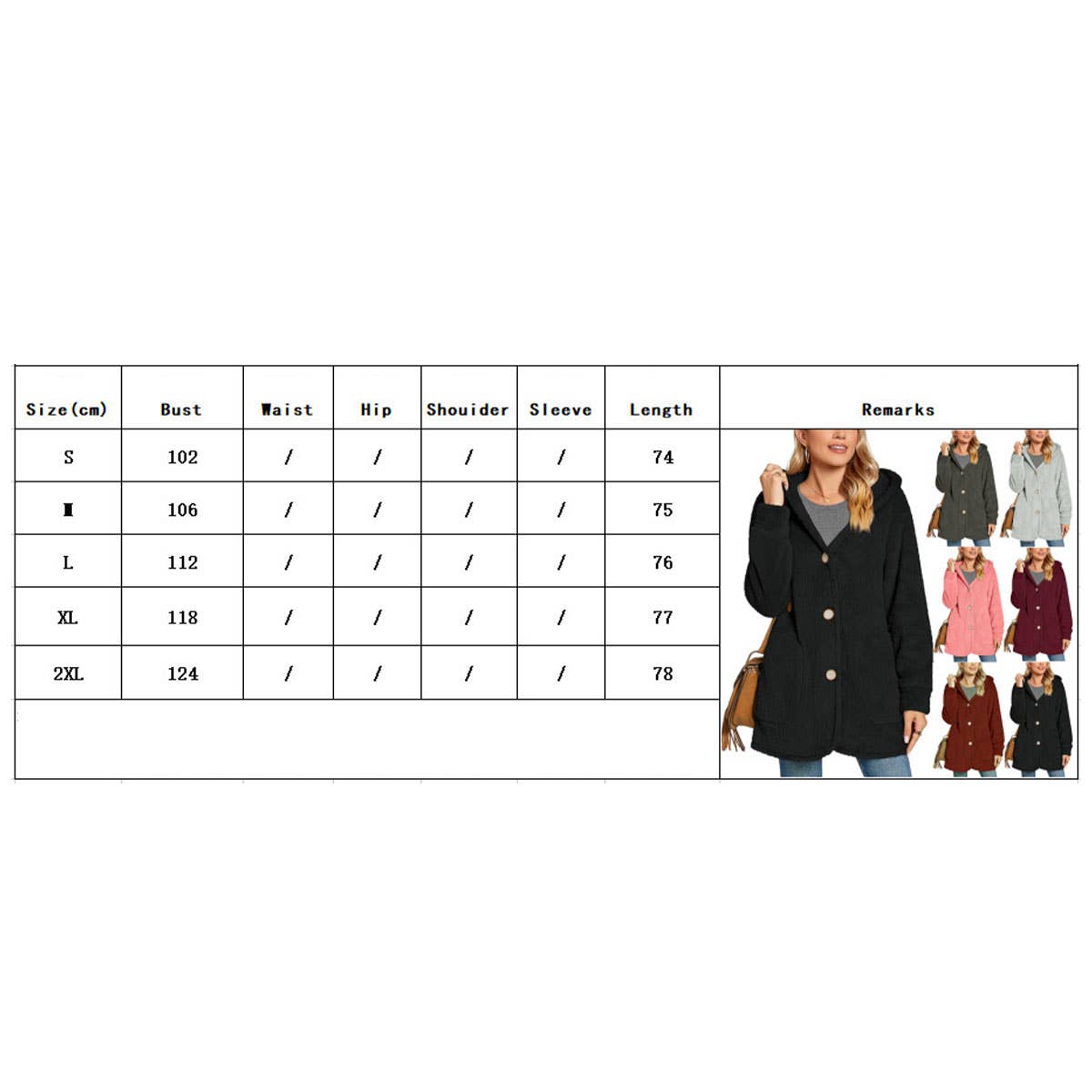 Fleece Button Pocket Cardigan Casual Coat