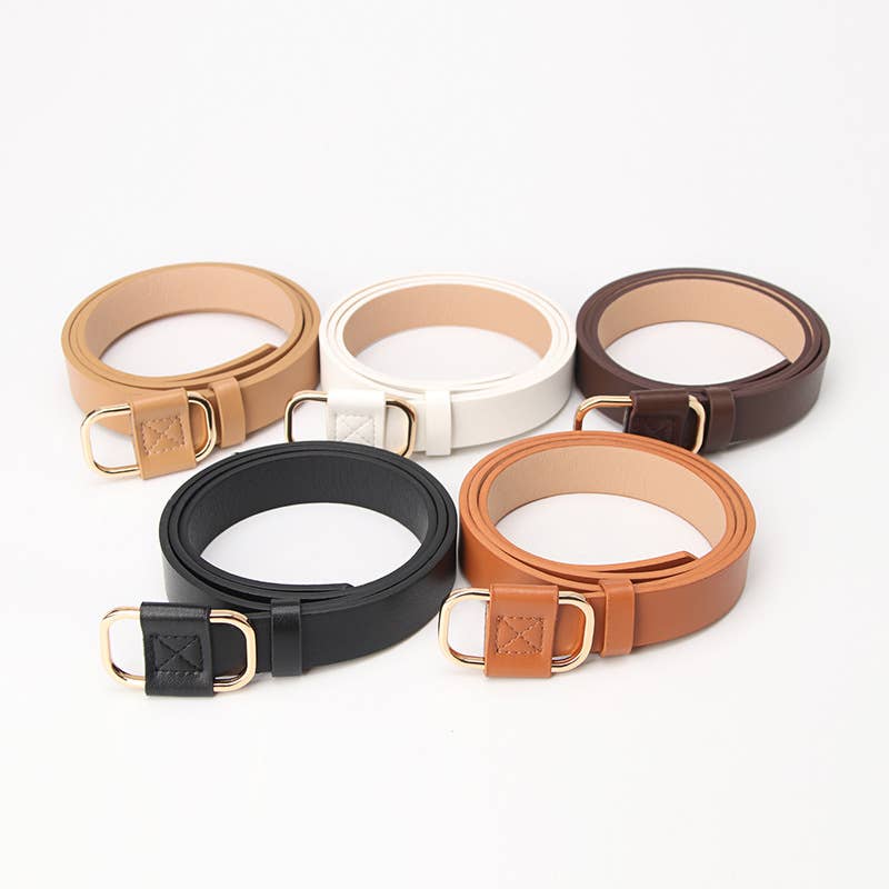Elegant belt with no holes and free adjustment