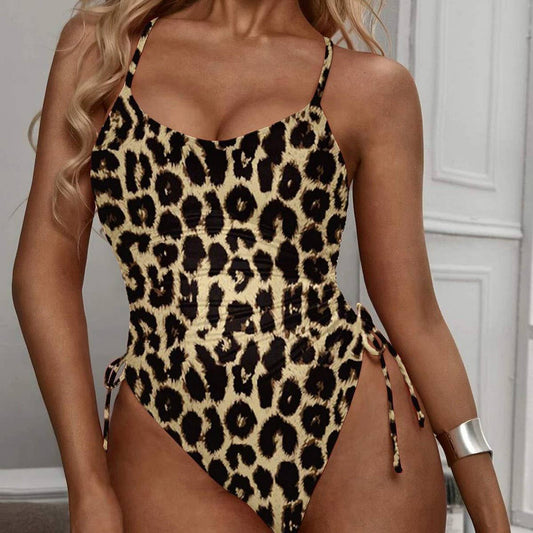 WOMEN'S SEXY LEOPARD PRINT ONE-PIECE SWIMSUIT