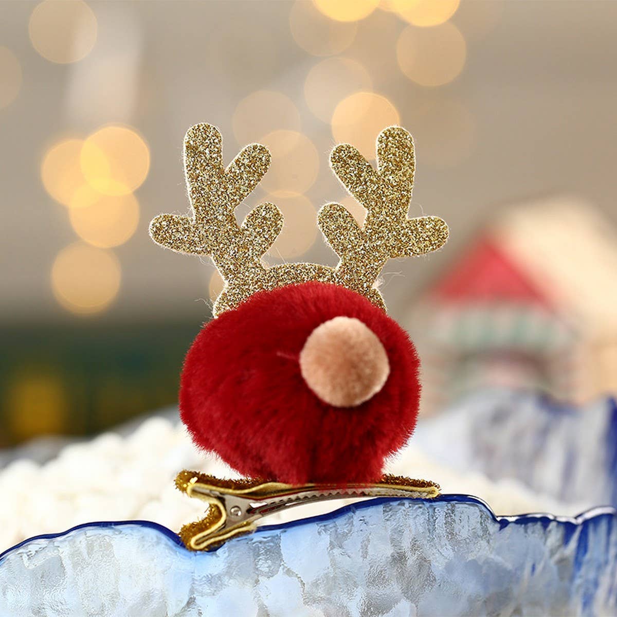 CHRISTMAS CHILDREN'S DEER HAIRPIN