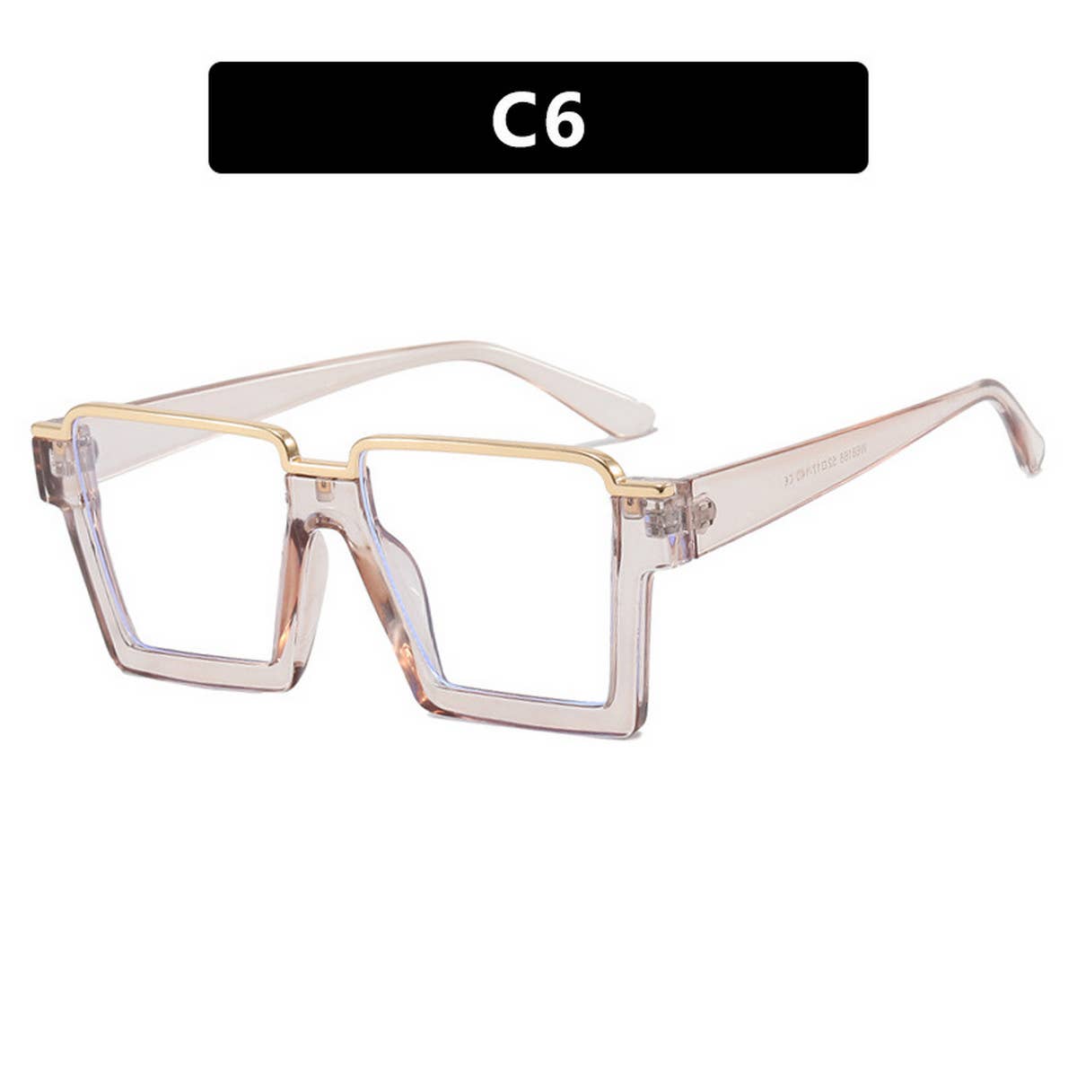 FASHIONABLE SQUARE FLAT GLASSES ANTI-BLUE LIGHT