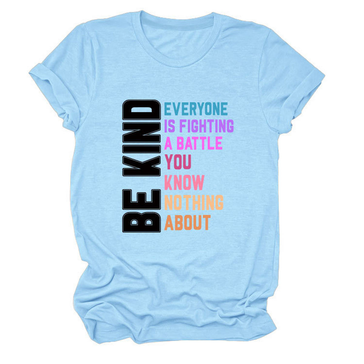 Trendy Women¡¯s Tee with Kindness Slogan