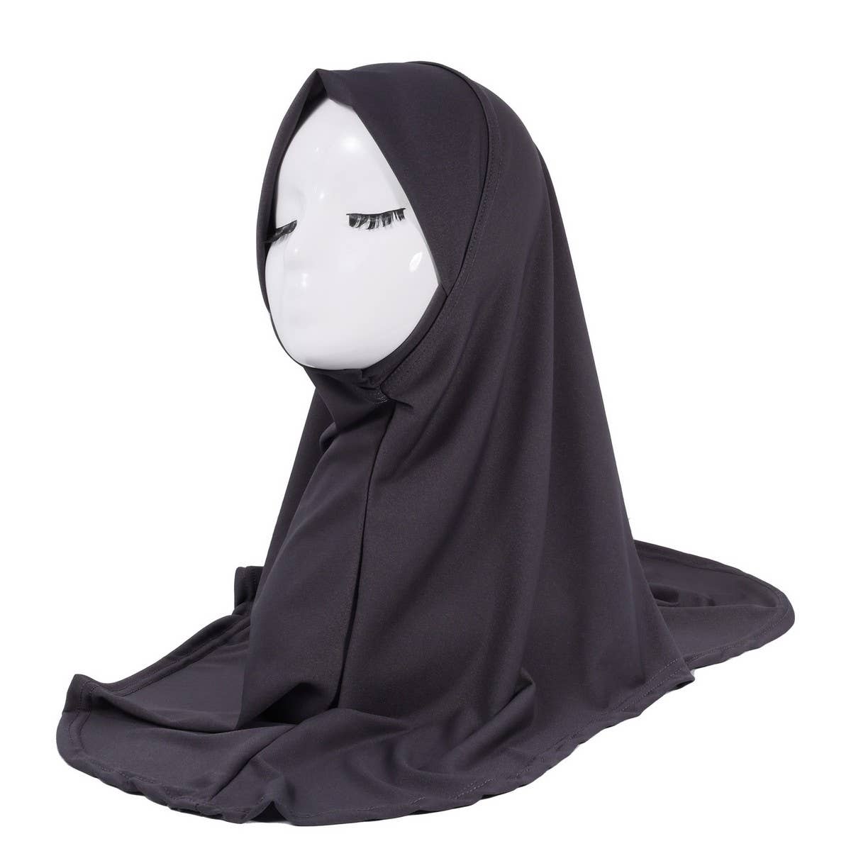 SOLID COLOR LOOSE PULLOVER ETHNIC HEADSCARF_CWASC2423