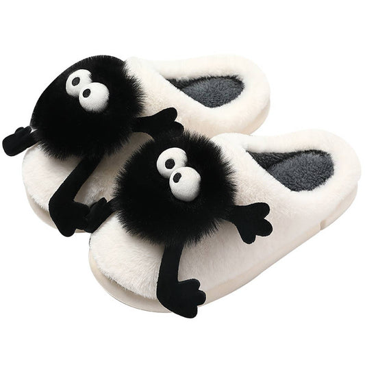WOMEN COAL BALL HOME SHOES PLUSH WARM SLIPPERS