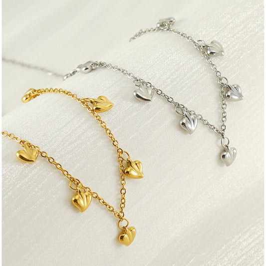 CWAJE1951_Heart Necklace Collarbone Necklace