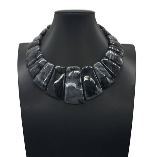 RETRO PERSONALITY RESIN GEOMETRIC NECKLACE_CWMM4726