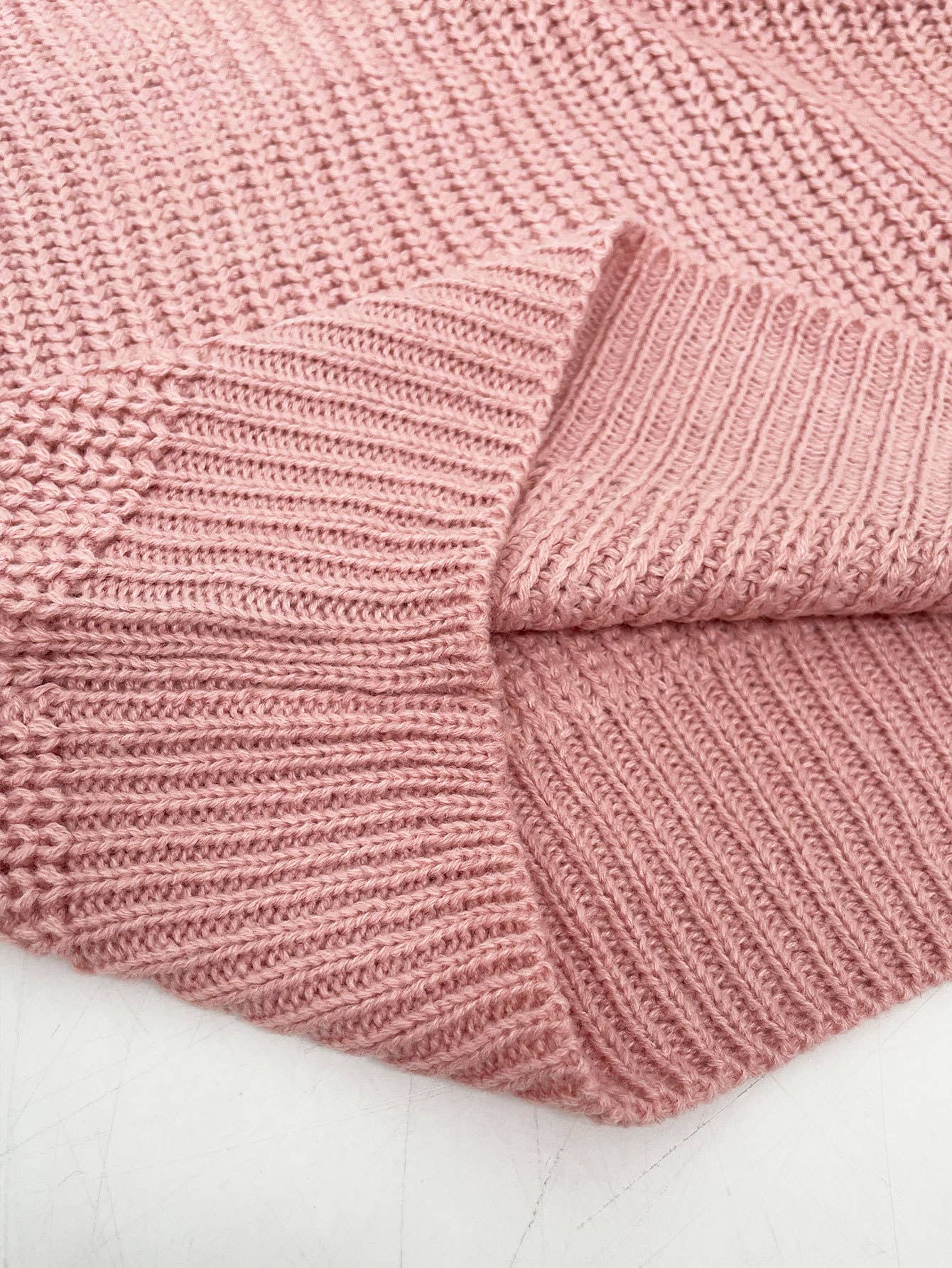 Solid-color loose pullover one-shoulder sweater