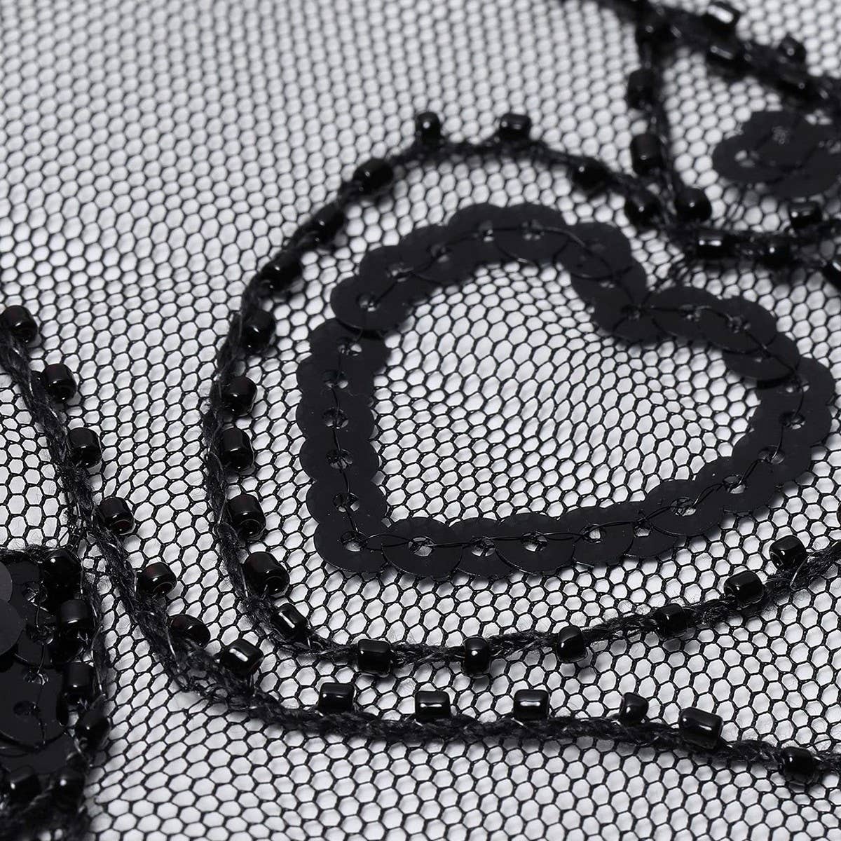 Elegant Sheer Sequin Fringe Wrap ? Formal Dress