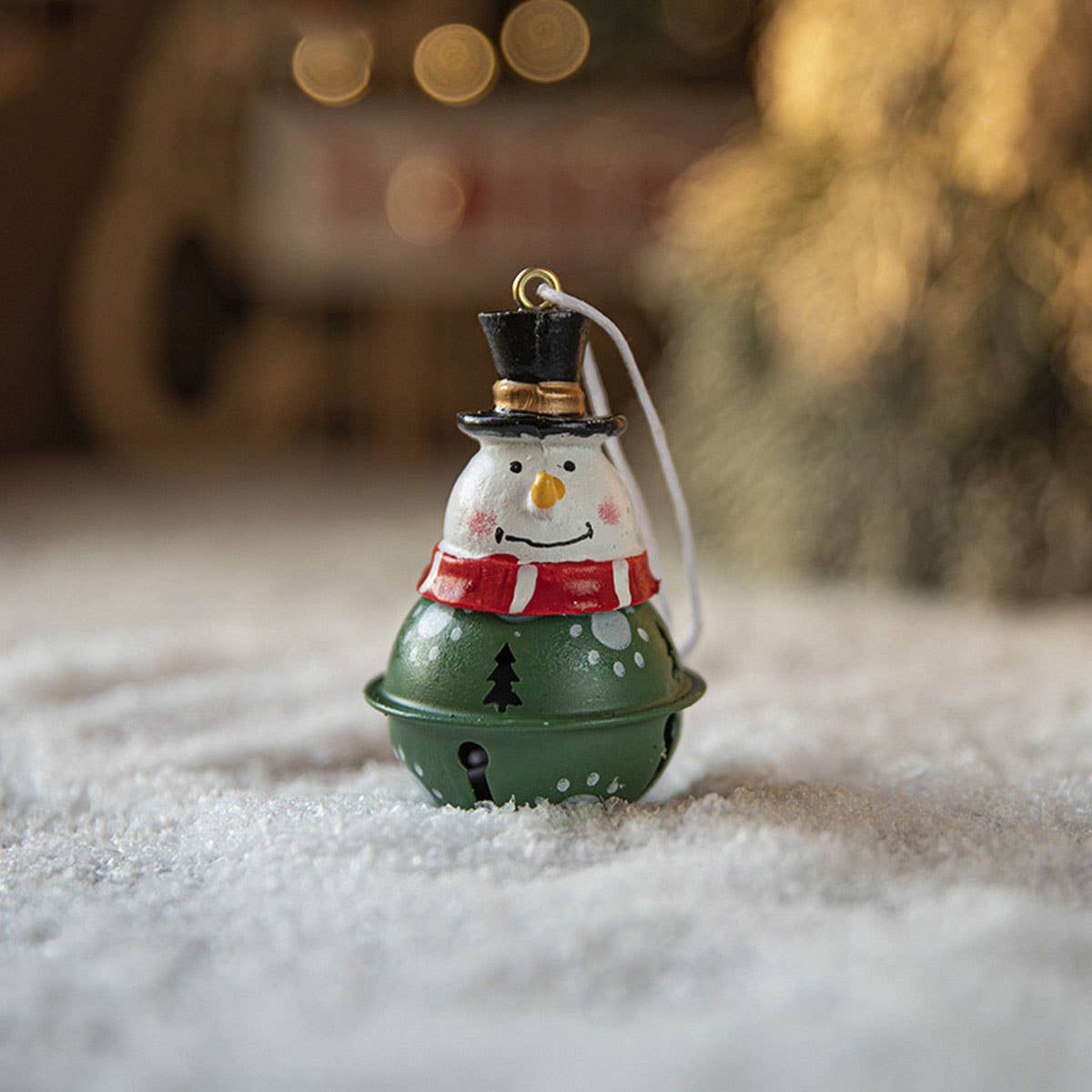 CWMM10396_CHRISTMAS PAINTED BELL SNOWMAN ORNAMENT DECOR