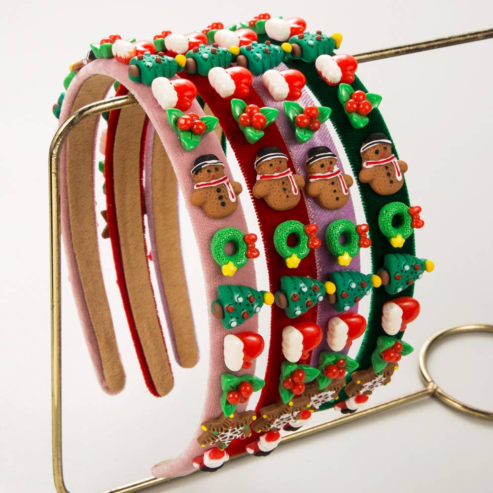 CHRISTMAS HEADBAND SIMPLE FLANNELETTE