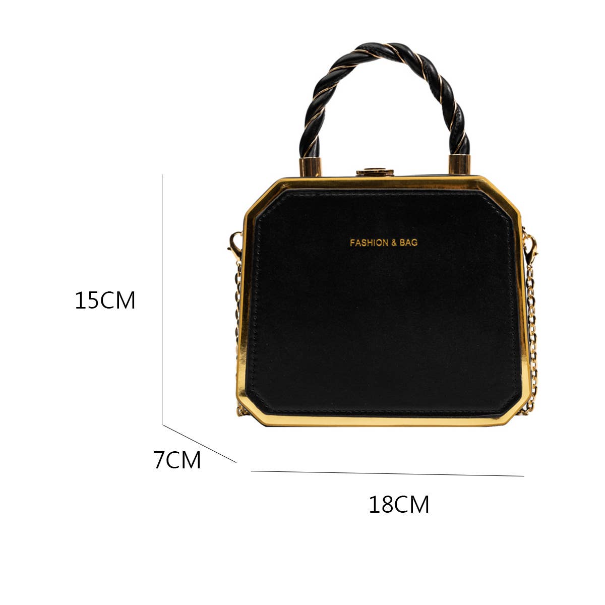 FASHIONABLE CHAIN DINNER BAG_CWAB1573