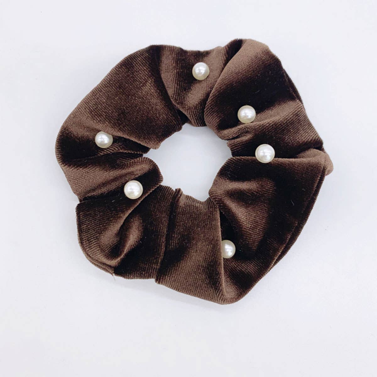 PEARL FUZZY HAIR SCRUNCHIES_CWAHA0382