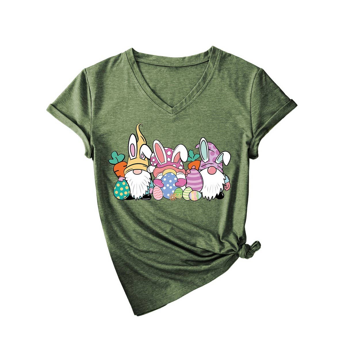 EASTER CUTE DWARF FASHION PRINT SHORT SLEEVE TEES_CWTTS0786