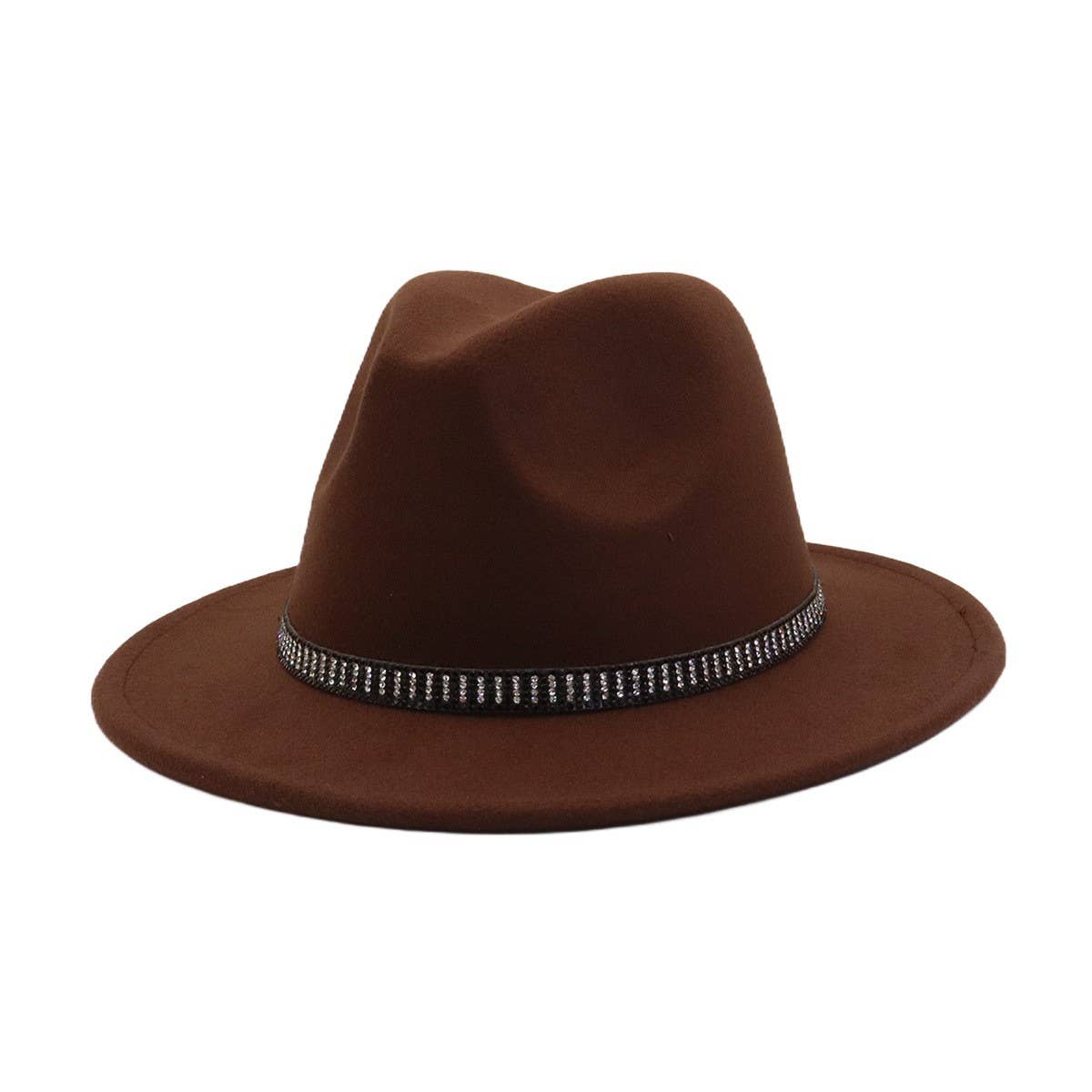 Unisex Vintage Wool FedoraHat British Ethnic Style_CWAH04390