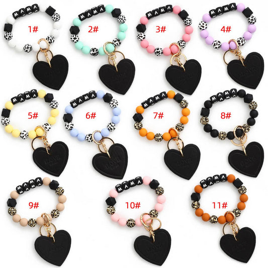 2024 NEW BRACELET SILICONE BEAD KEYCHAIN_CWMM1292