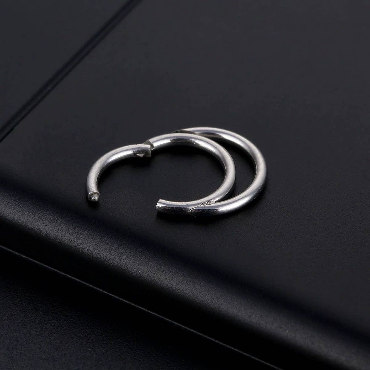 Stainless Steel Nose Stud with Elegant Design_CWMM9535
