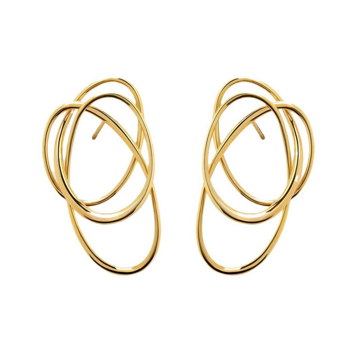 Irregular Lines Design Popular Exquisite Earrings